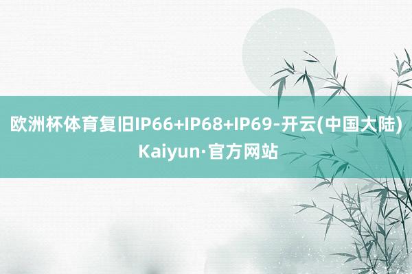 欧洲杯体育复旧IP66+IP68+IP69-开云(中国大陆) Kaiyun·官方网站